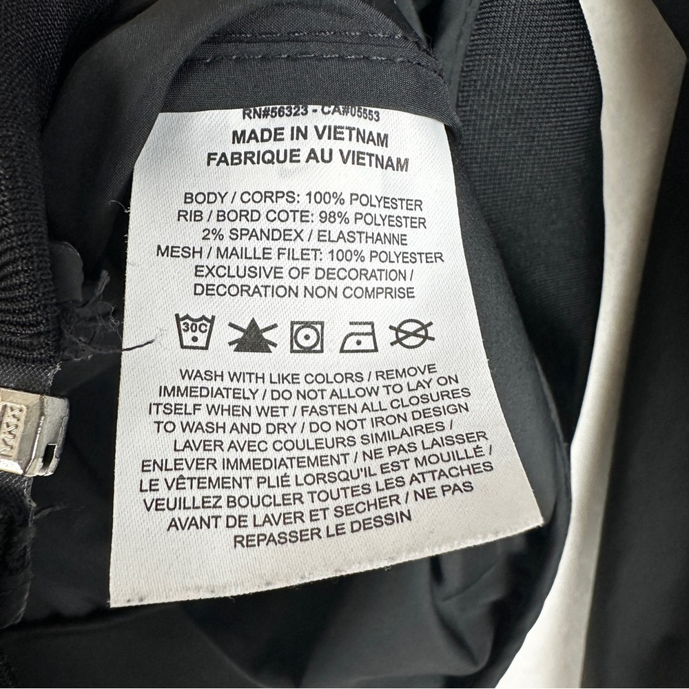 Nike Windrunner Jacket Just Do It Full Zip Hood Black White Logo Print Youth L - Picture 11 of 16